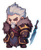 CHIBBI WARRIOR STICKER Premium Vinyl Sticker