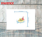 Spongebob and Patrick Clam Boat Sticker Premium Vinyl Sticker