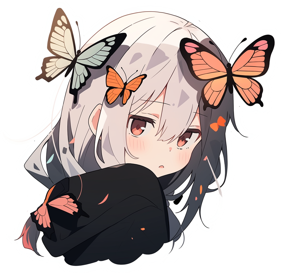 CUTE ANIME STICKER Premium Vinyl Sticker