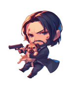 JOHN WICK STICKER Premium Vinyl Sticker