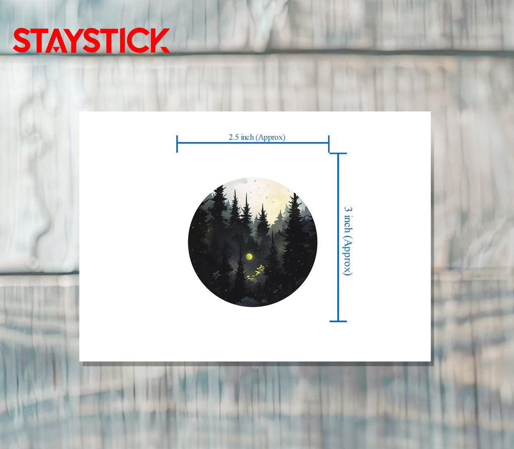 GLOWING MOON STICKER Premium Vinyl Sticker