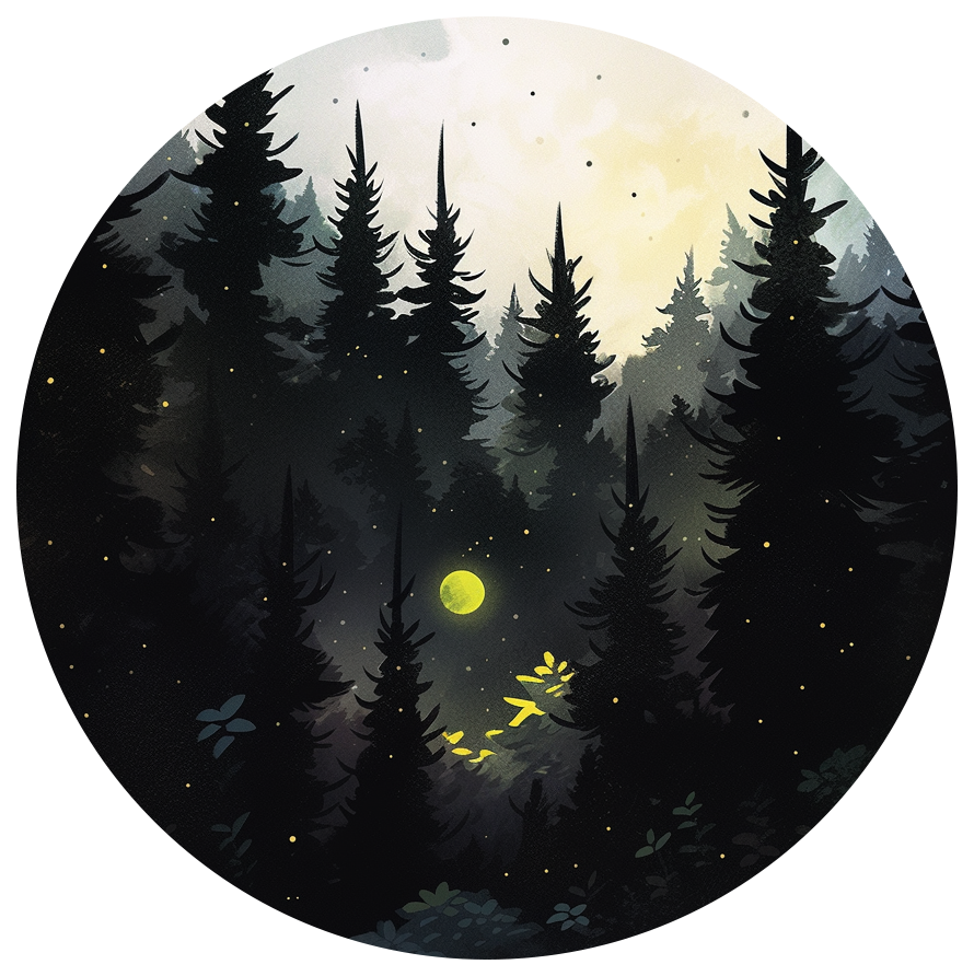 GLOWING MOON STICKER Premium Vinyl Sticker