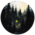 GLOWING MOON STICKER Premium Vinyl Sticker