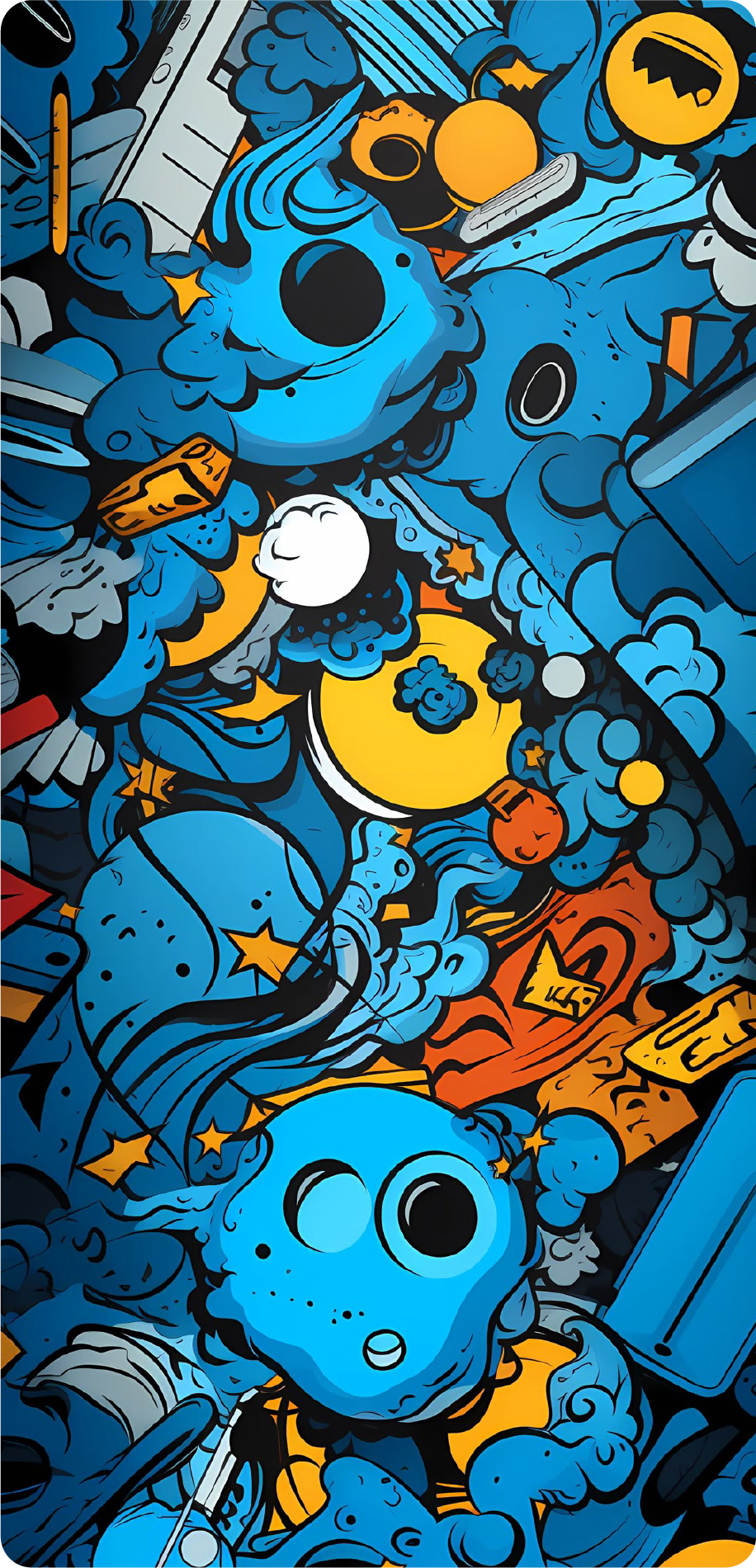 CARTOON MOBILE STICKER