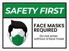FACE MASK STICKER Safety Sticker