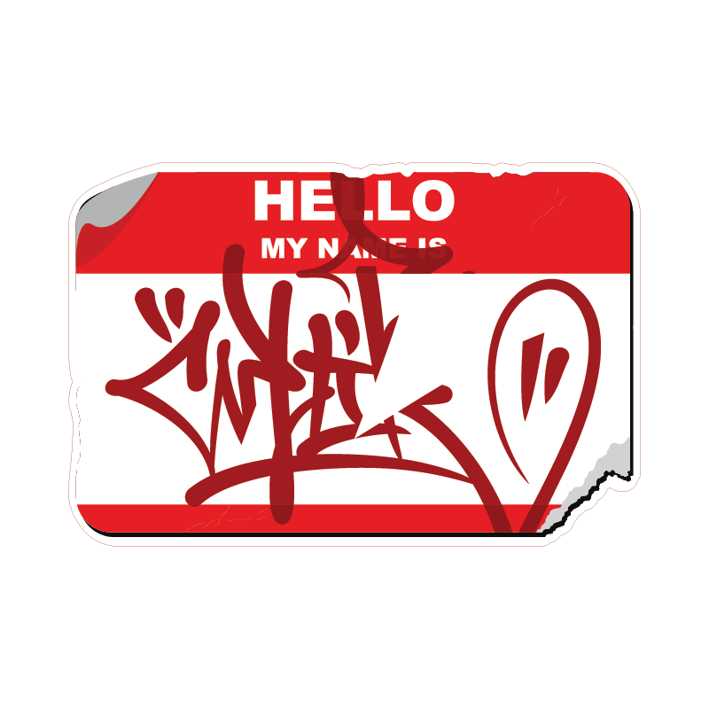 TAG STICKER Metalized Sticker