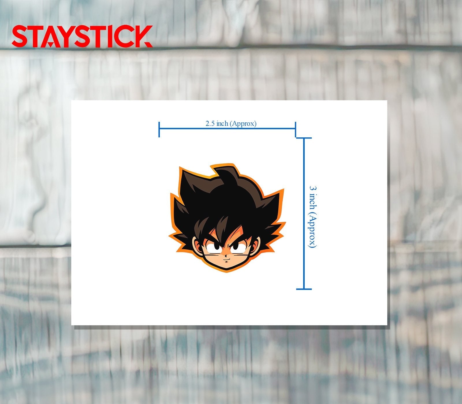 GOKU HEAD STICKER Premium Vinyl Sticker