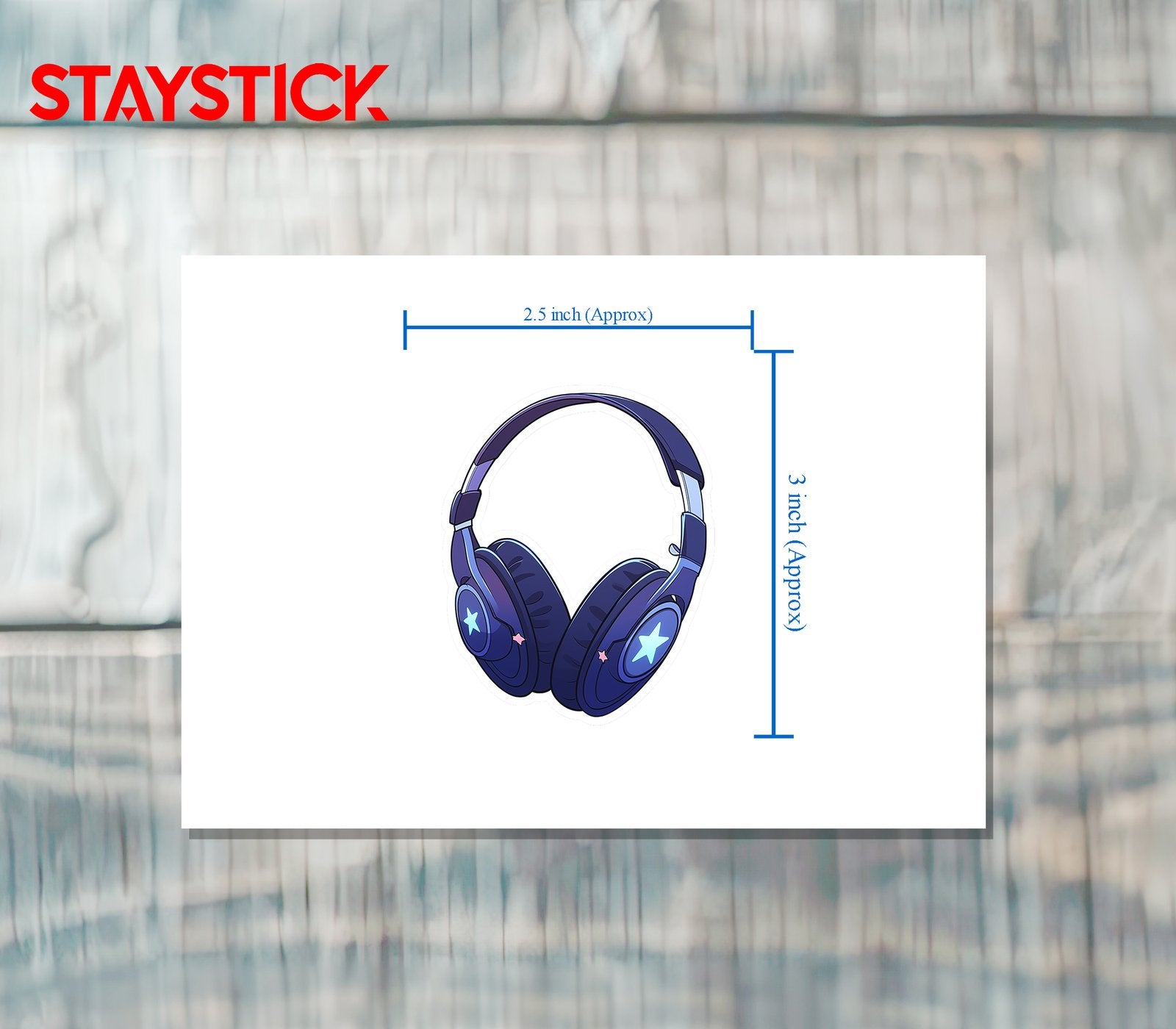HEAD PHONE STICKER Premium Vinyl Sticker