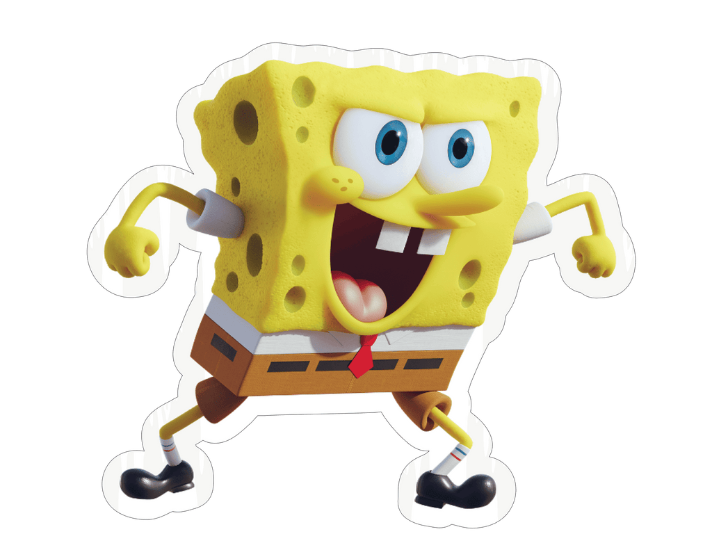 Surprised Patrick Star Sticker 3D Premium Sticker