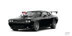 Black Dodge Challenger Supercharger Sticker Premium Vinyl Sticker
