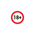 18+ STICKER Premium Vinyl Sticker