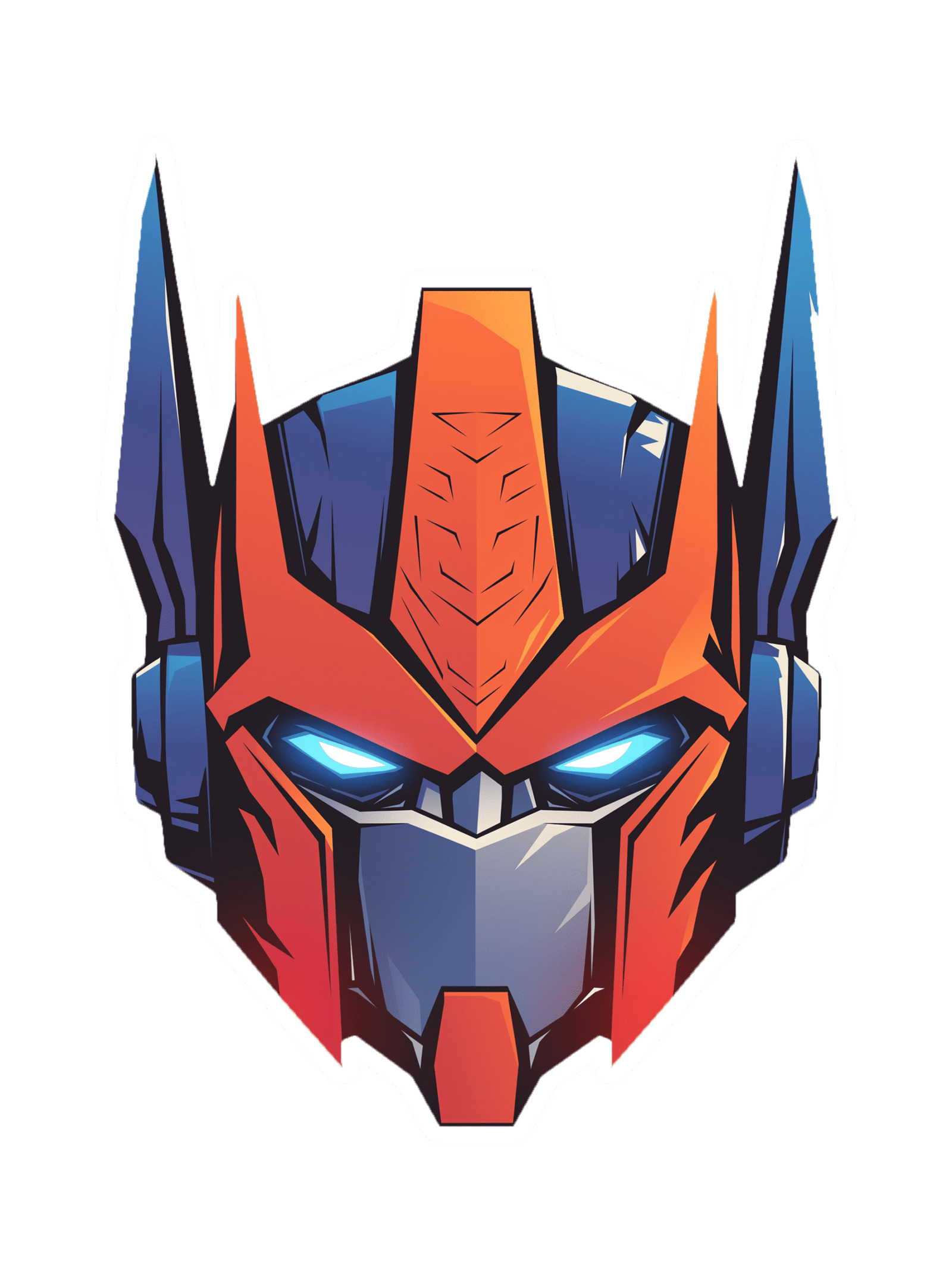 ROBO HELMET STICKER Premium Vinyl Sticker