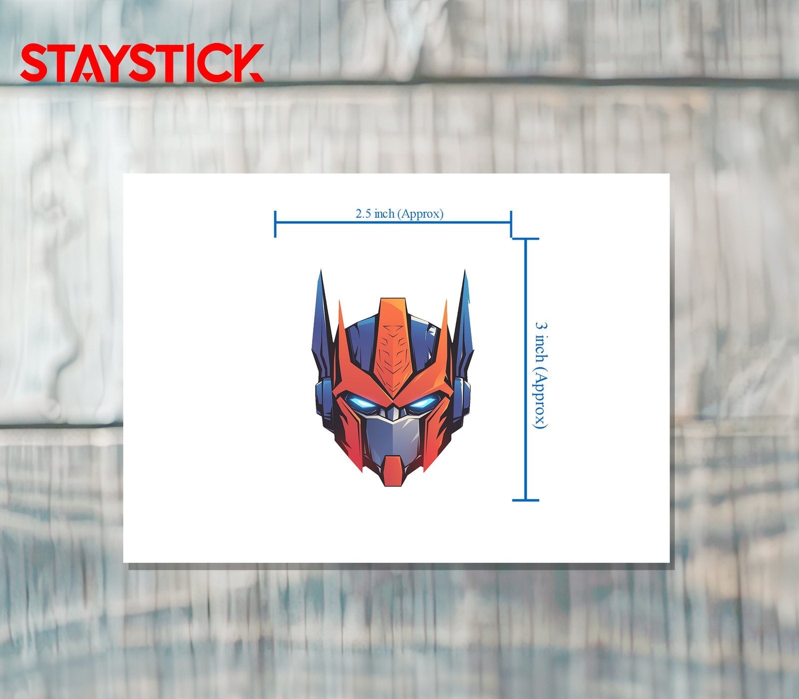 ROBO HELMET STICKER Premium Vinyl Sticker