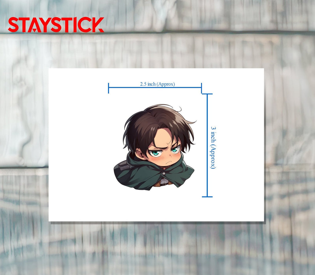 Angry Boy Face Sticker Premium Vinyl Sticker