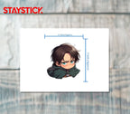Angry Boy Face Sticker Premium Vinyl Sticker