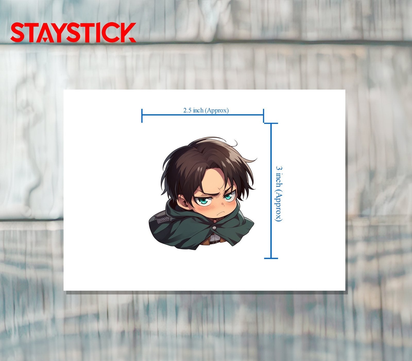 Angry Boy Face Sticker Premium Vinyl Sticker