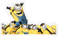 Excited Minions Group Sticker Premium Vinyl Sticker