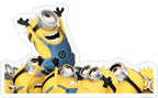 Excited Minions Group Sticker Premium Vinyl Sticker