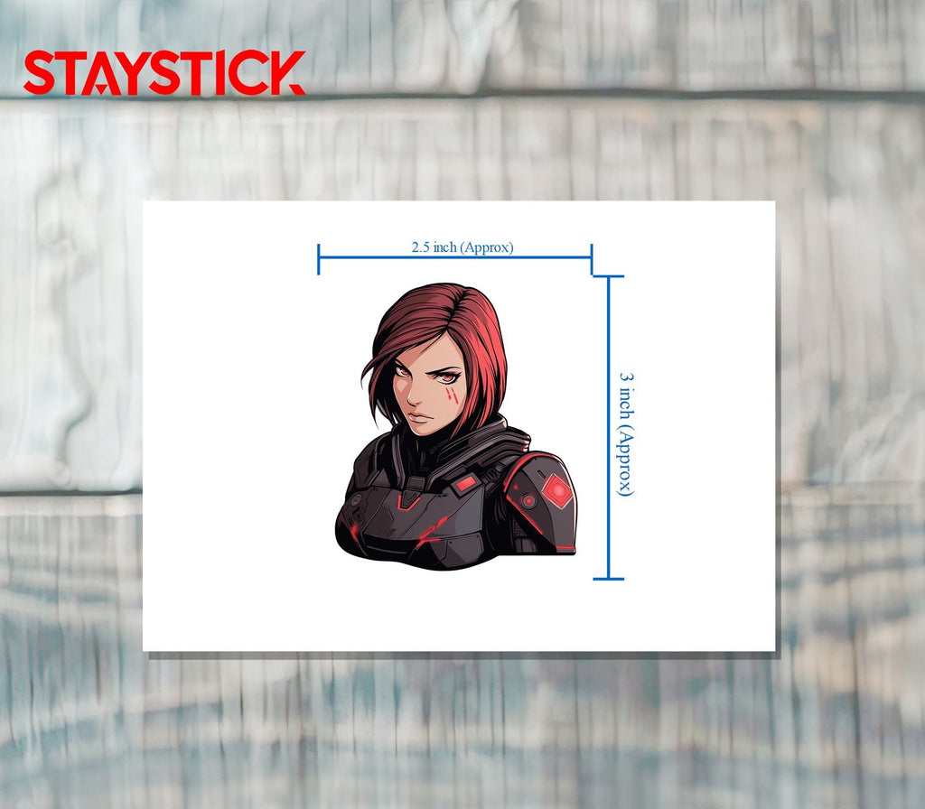 Commander Girl Sticker Premium Vinyl Sticker