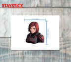 Commander Girl Sticker Premium Vinyl Sticker