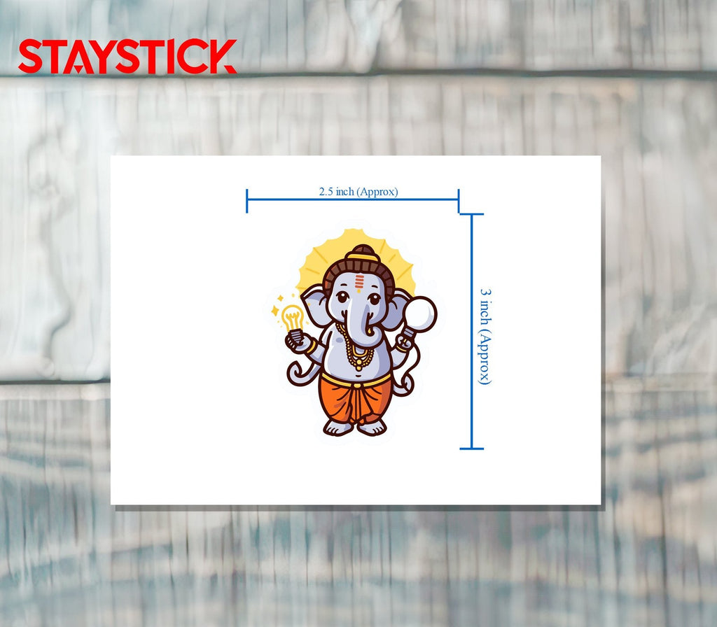 Baby Ganesha Sticker Premium Vinyl Sticker