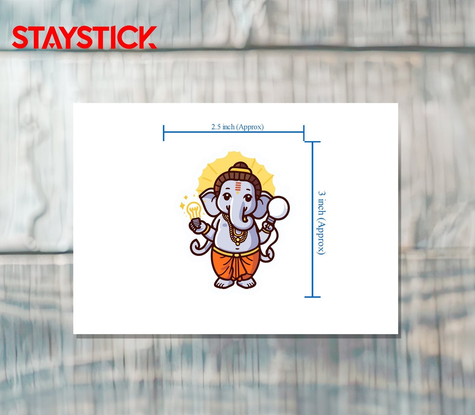 Baby Ganesha Sticker Premium Vinyl Sticker