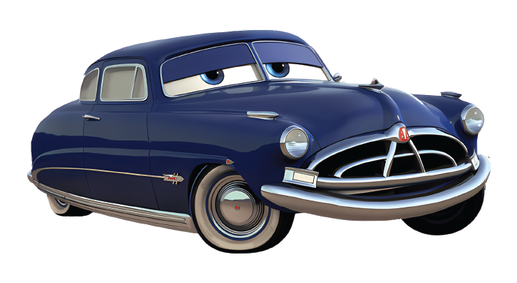 Doc Hudson 'Cars' Character Sticker Premium Vinyl Sticker
