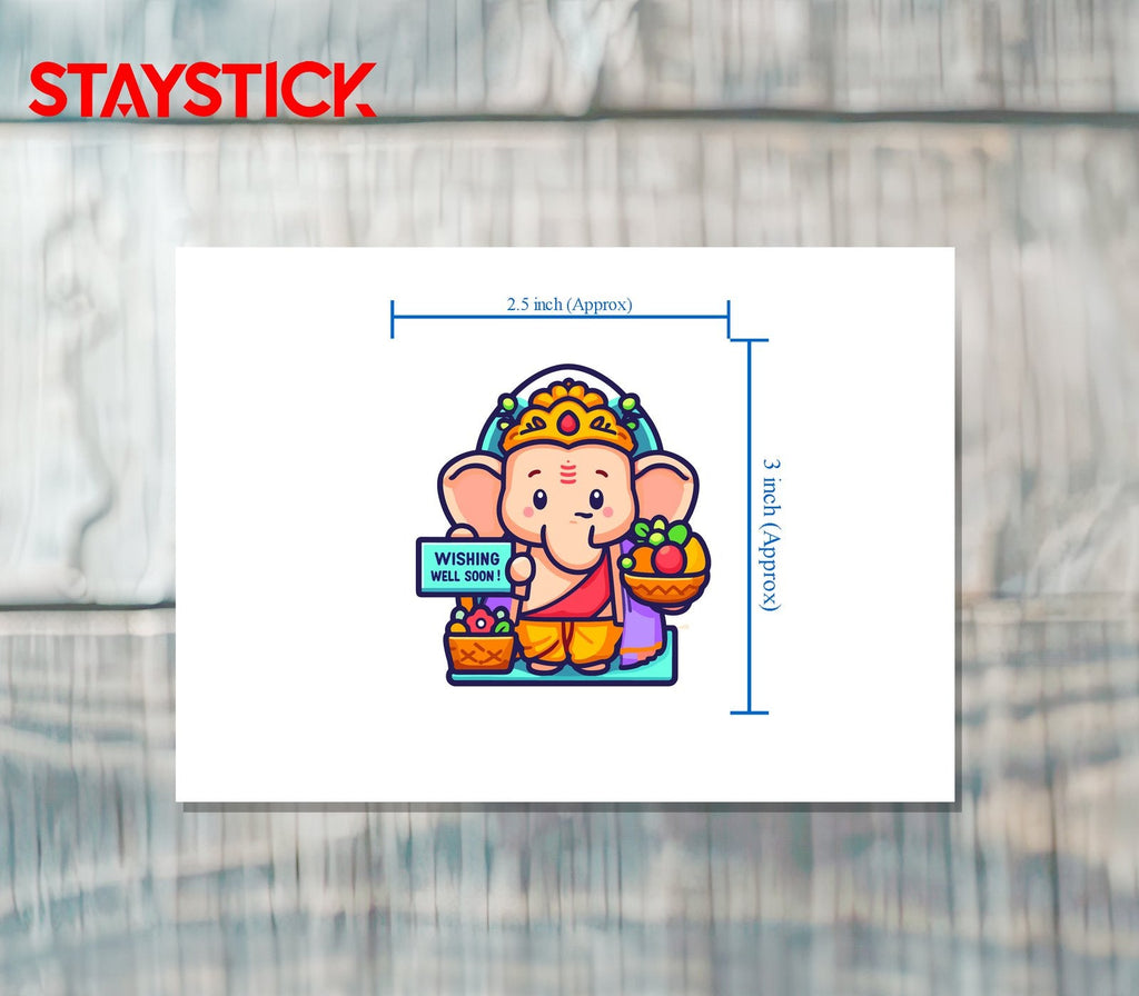 Baby Ganesh Sticker Premium Vinyl Sticker