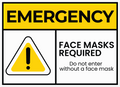 EMERGENCY FACE MASK STICKER Premium Vinyl Sticker