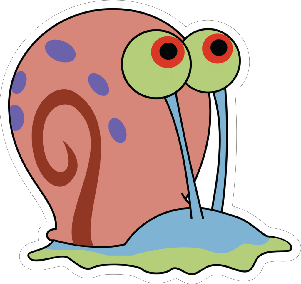 Gary the Snail Sticker Premium Vinyl Sticker