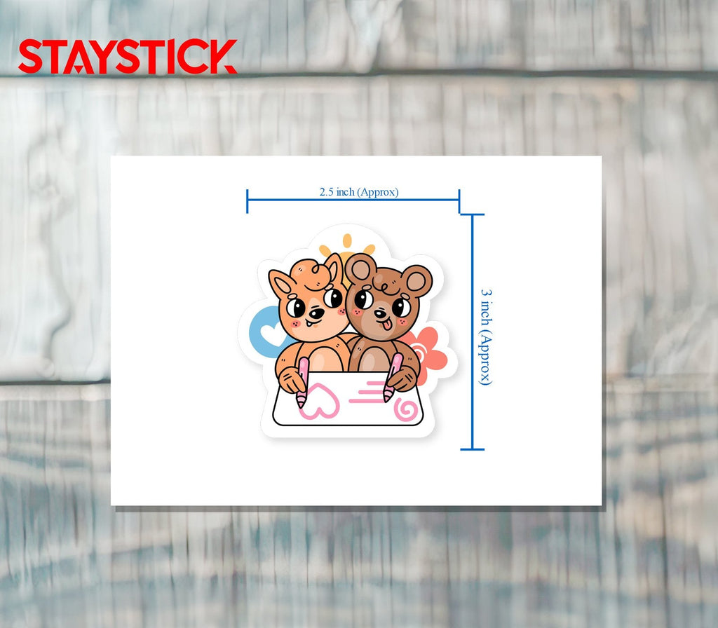 Twin Emoji Sticker Premium Vinyl Sticker