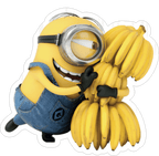 Minion Hugging Bananas Sticker Premium Vinyl Sticker
