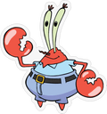 Mr. Krabs 2 Sticker Premium Vinyl Sticker