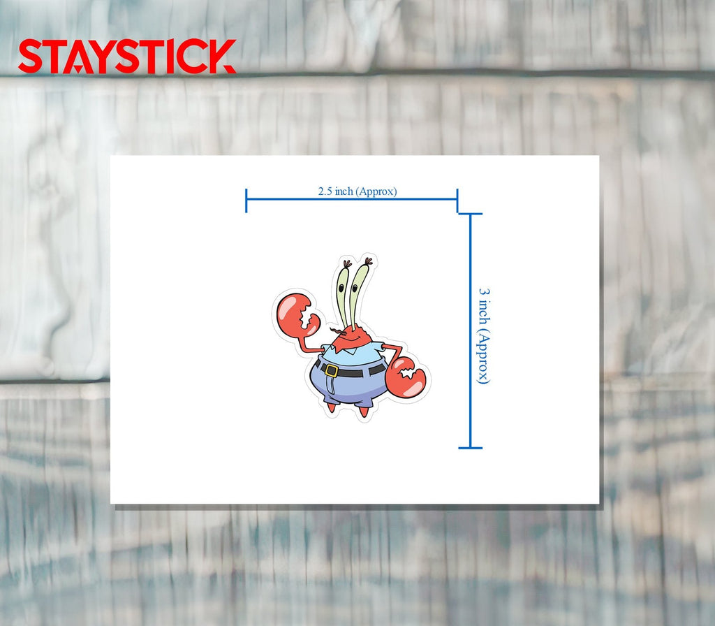 Mr. Krabs 2 Sticker Premium Vinyl Sticker