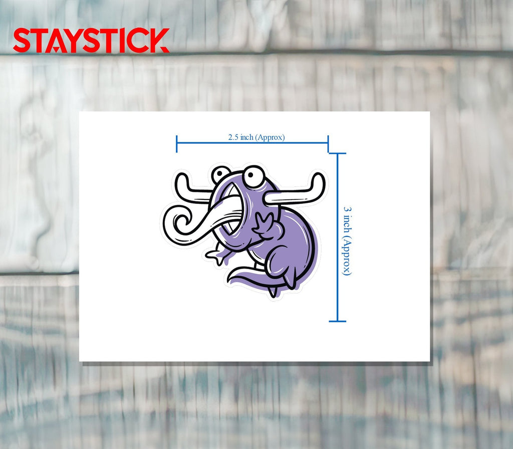 funny cartoon sticker Premium Vinyl Sticker