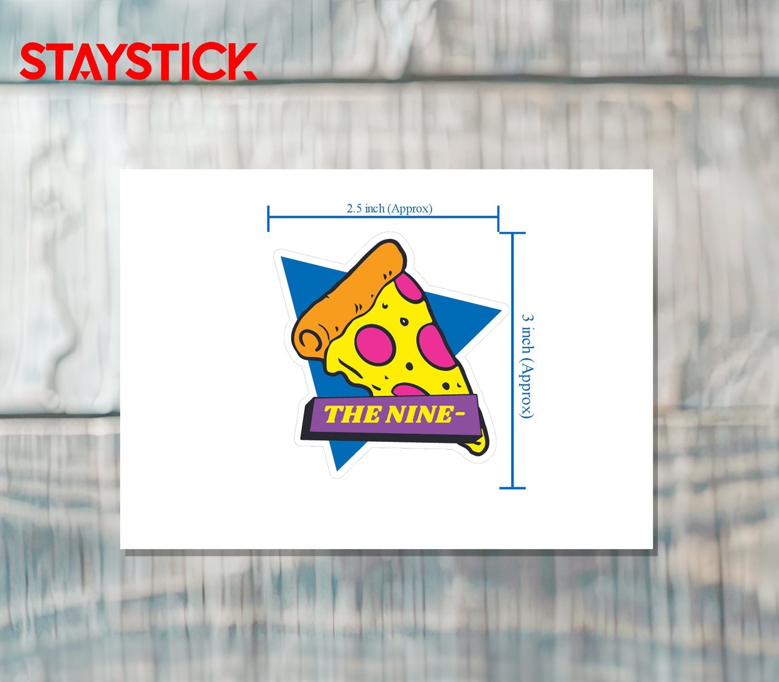 PIZZA STICKER Premium Vinyl Sticker