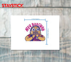 HEY BHAGWAN FUNNY STICKER Premium Vinyl Sticker