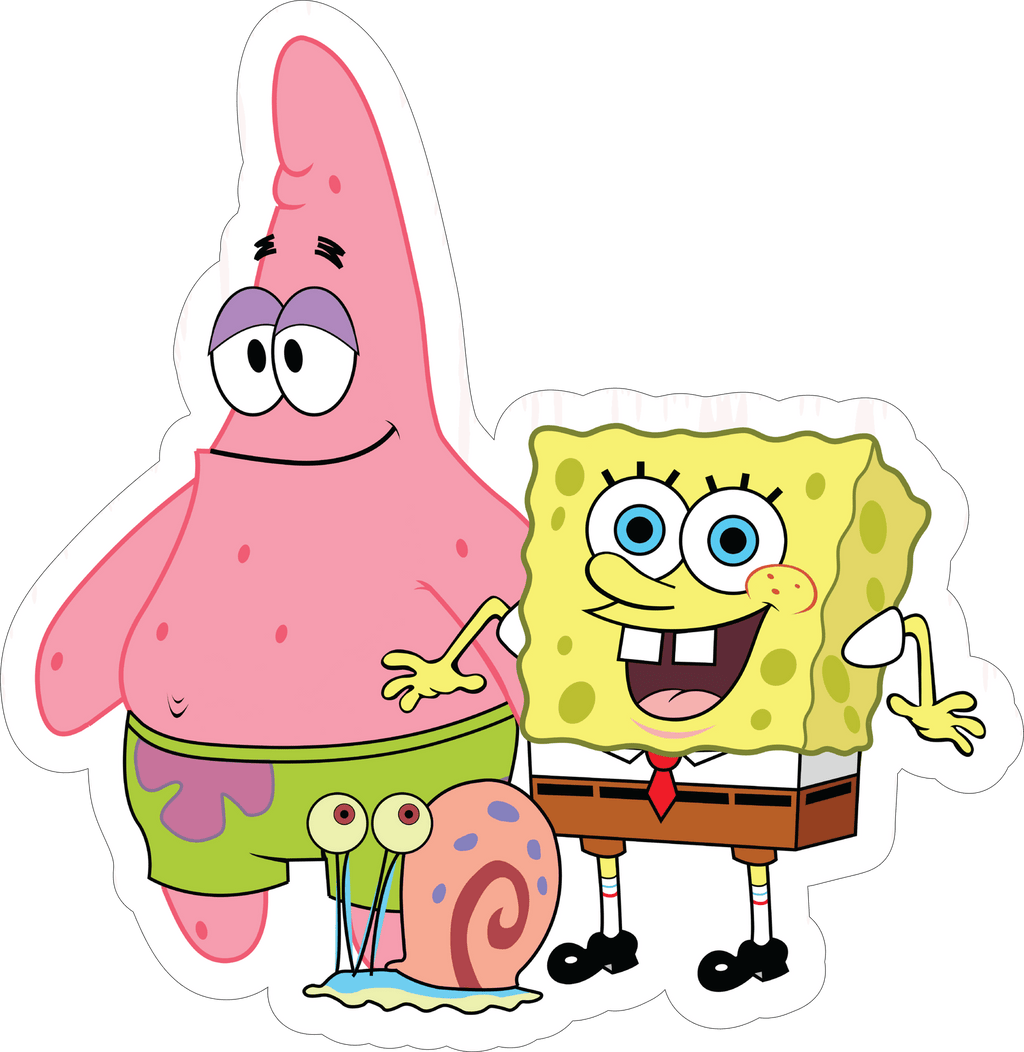 Spongebob Squarepants and Friends Sticker Premium Vinyl Sticker
