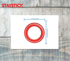 RED CIRCULER STICKER Safety Sticker