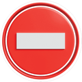 RED CIRCULER STICKER Safety Sticker