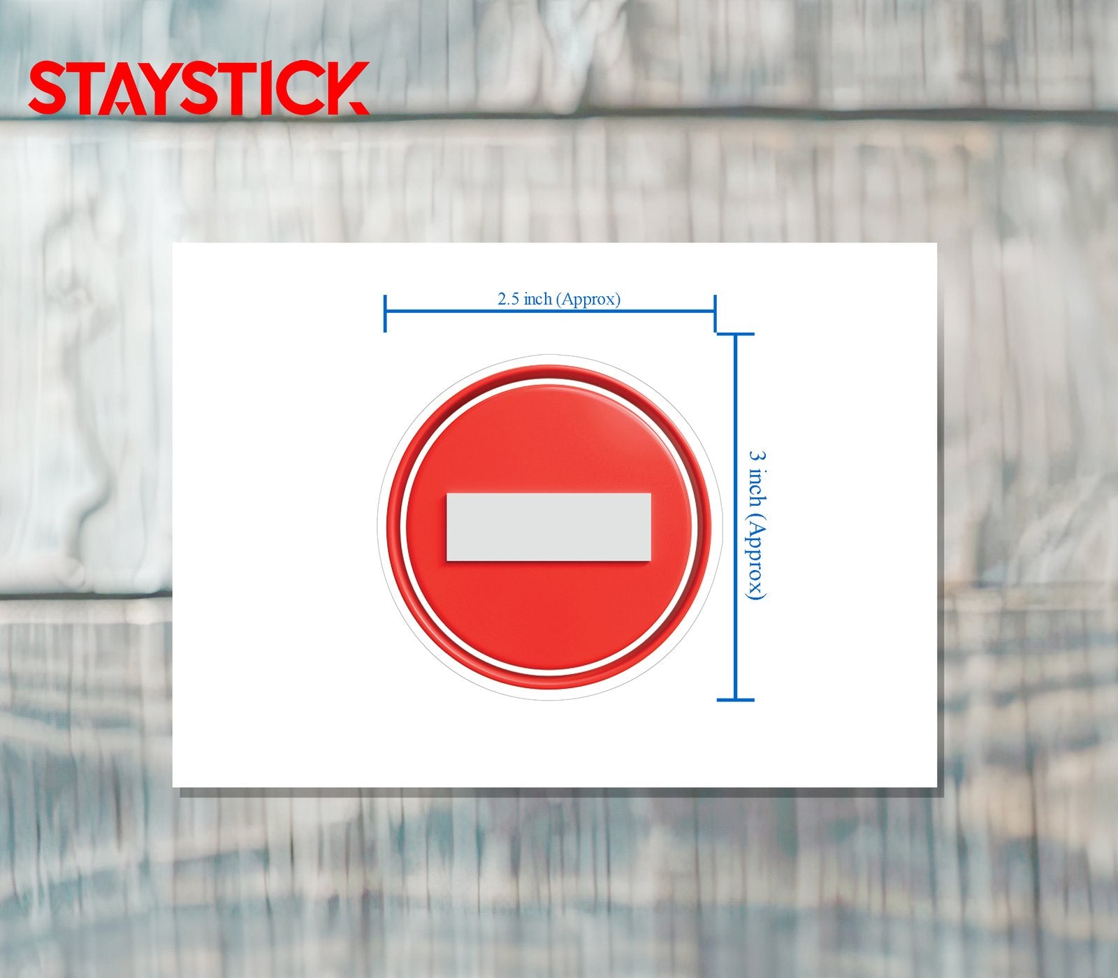 RED CIRCULER STICKER Safety Sticker