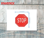 STOP SIGN STICKER Premium Vinyl Sticker