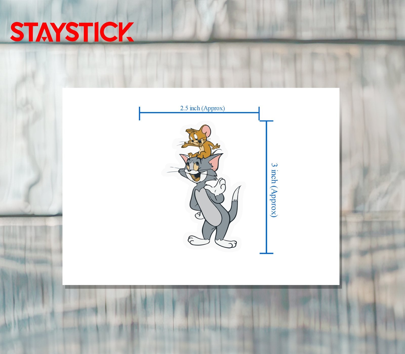 TOM & JERRY STICKER Premium Vinyl Sticker