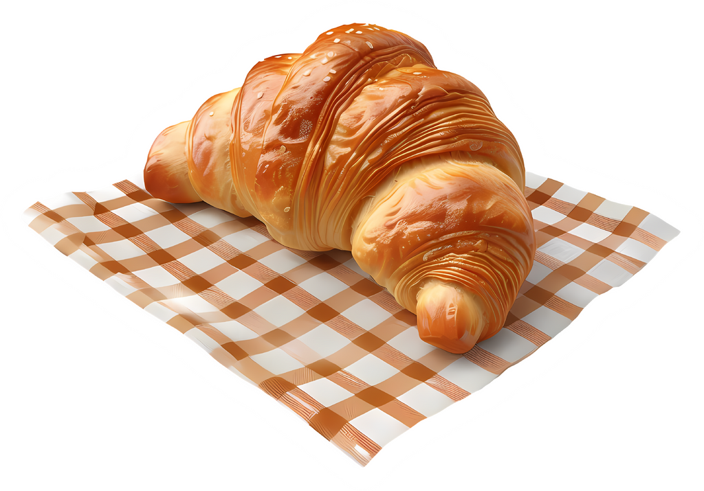 Delicious Croissant Sticker 3D Premium Sticker