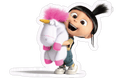 Agnes and Fluffy Unicorn Sticker Premium Vinyl Sticker
