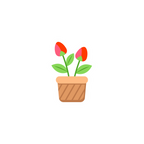 FLOWER POT STICKER Premium Vinyl Sticker