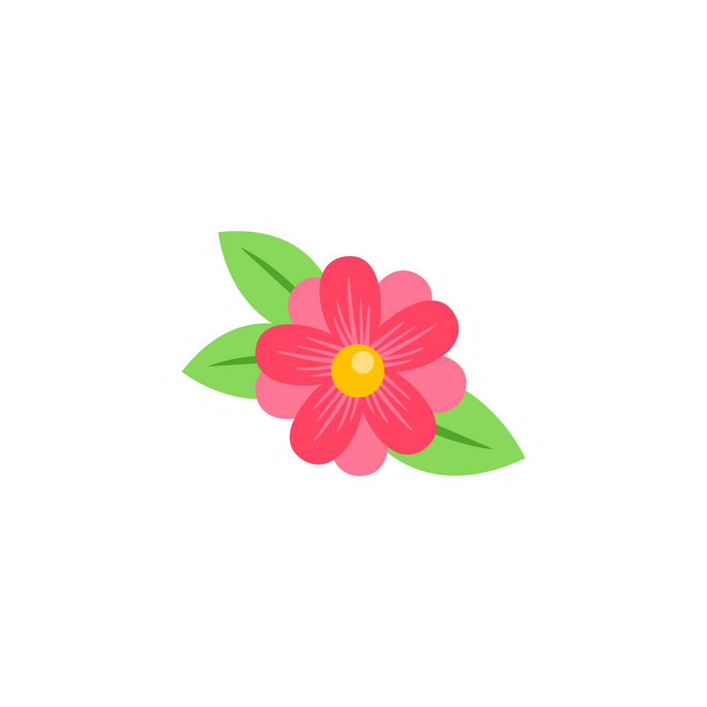 FLOWER STICKER Premium Vinyl Sticker