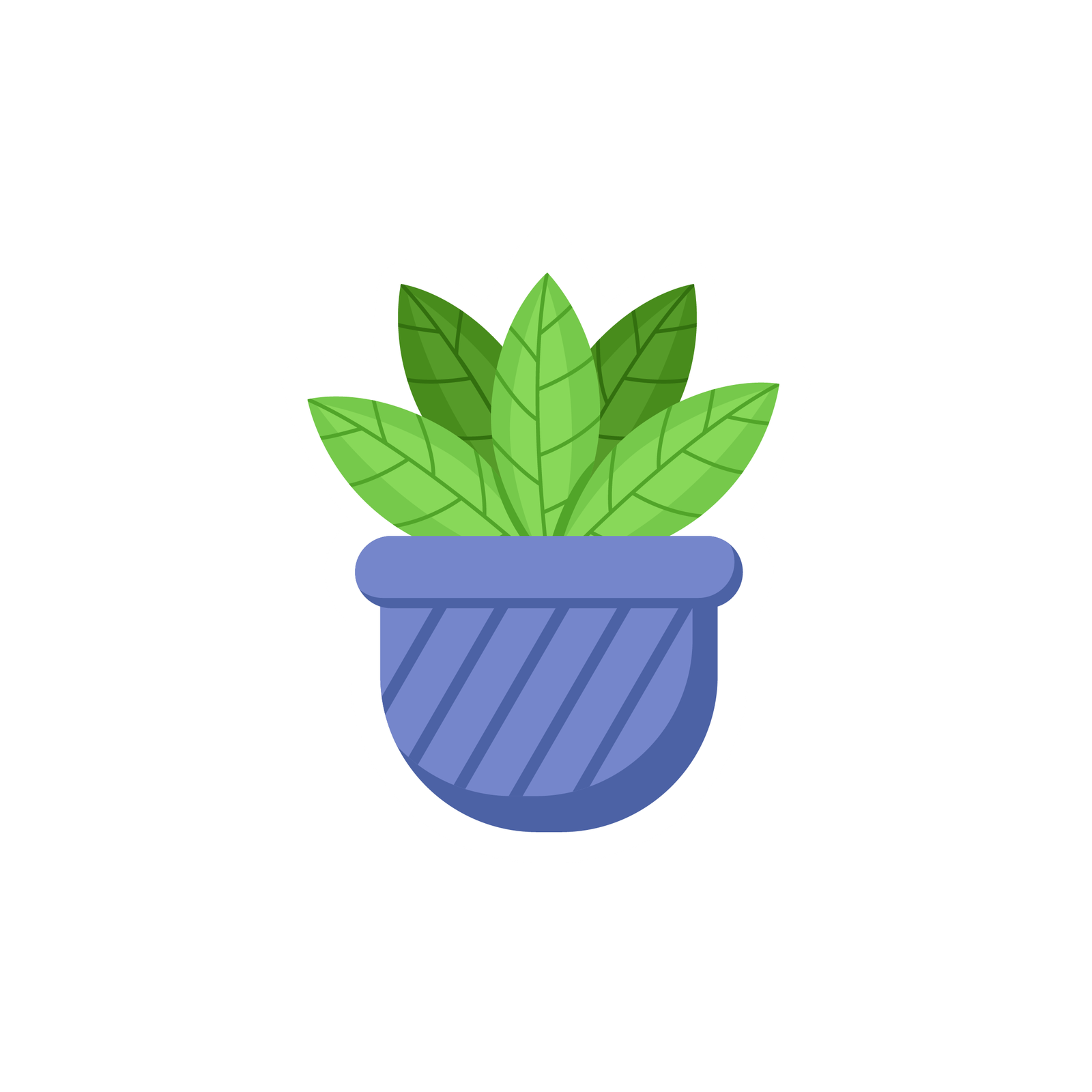 FLOWER POT STICKER Premium Vinyl Sticker