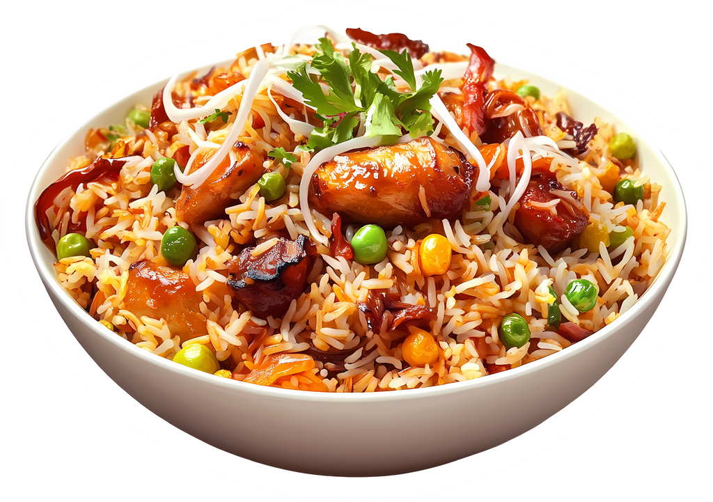 Yummy chicken fried rice sticker Premium Vinyl Sticker