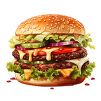 Double Cheeseburger Sticker Premium Vinyl Sticker